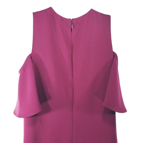 LRL Ralph Lauren Shift Dress 2 Women Cold Shoulder Red Cranberry NEW NWT Office - Picture 12 of 12